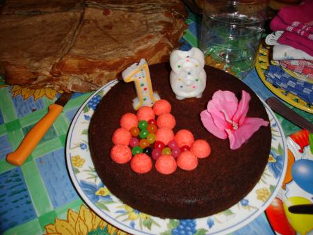 1ER GATEAU... 1ERE FETE !!!